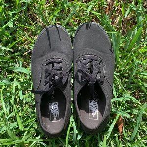 Black Vans Size 3Y